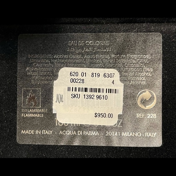 ACQUA DI PARMA “EDIZIONE MURANO”  COLONIA. LE #707/1100. Retailed for $950 - Picture 9 of 9